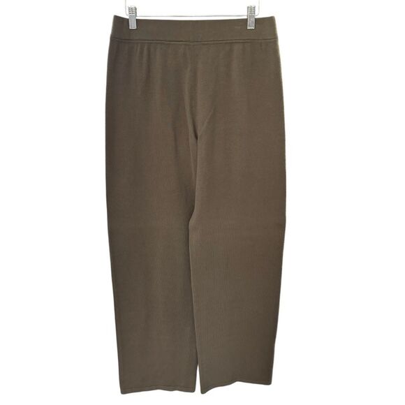 Eileen Fisher Petite Two Piece Cotton Warm Up Suit Fill Zip Jacket PL/Pants PS - Picture 10 of 16